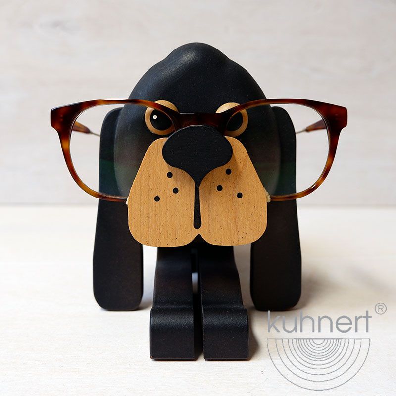 Zubehör für optische Brillen Holz Schnurrbart handgefertigt CRAFKART Brillenhalter und Visitenkartenhalter 