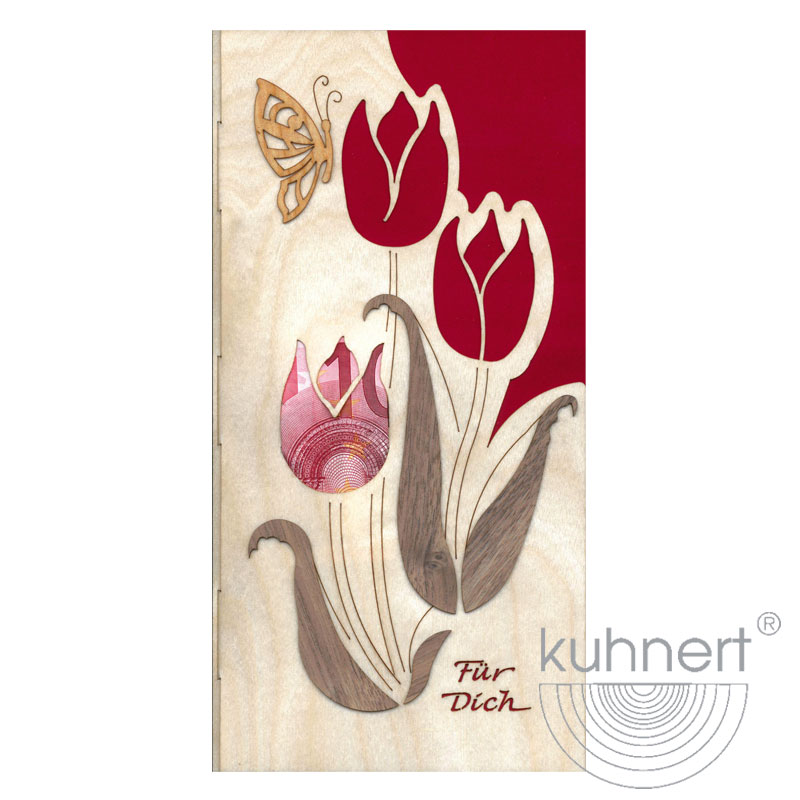Geldgeschenkkarte Tulpen