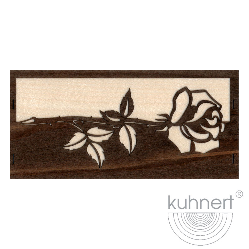 Aufstellkarte Rose
