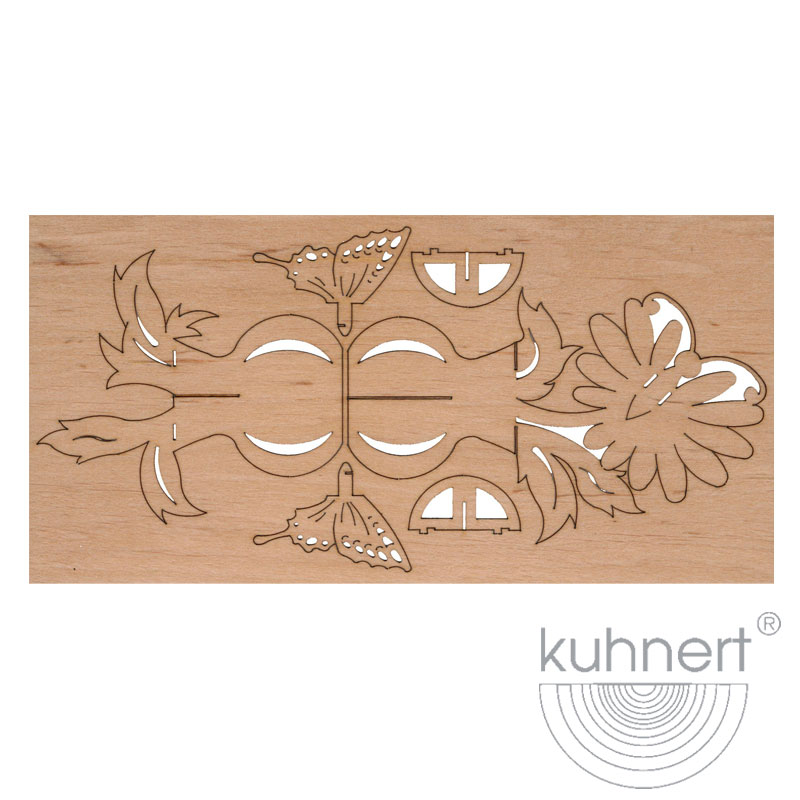 Puzzlekarte Blumenvase