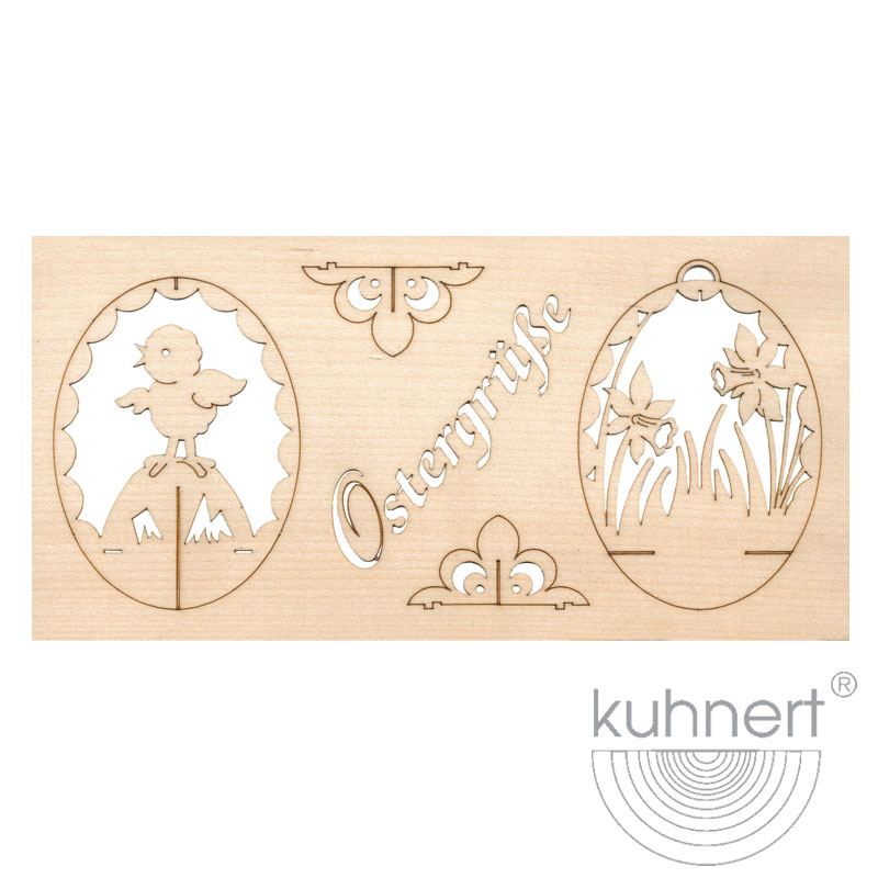 Puzzlekarte Ostereier